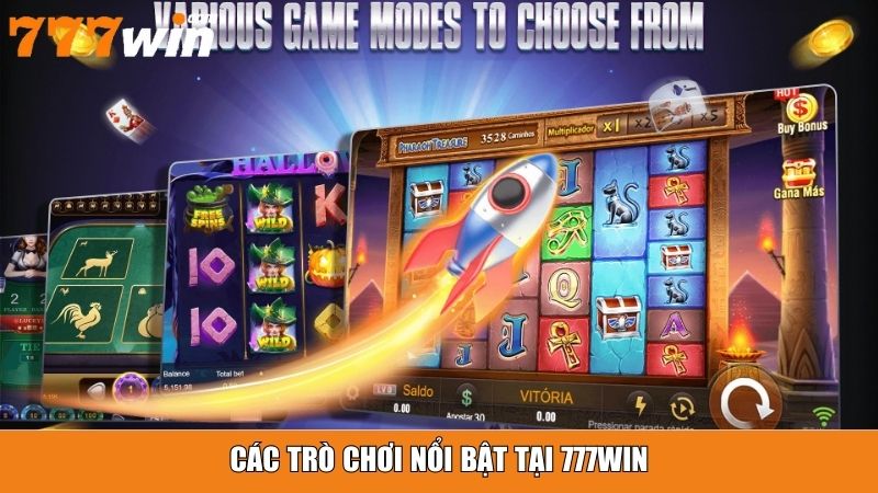 Các trò chơi nổi bật tại 777win