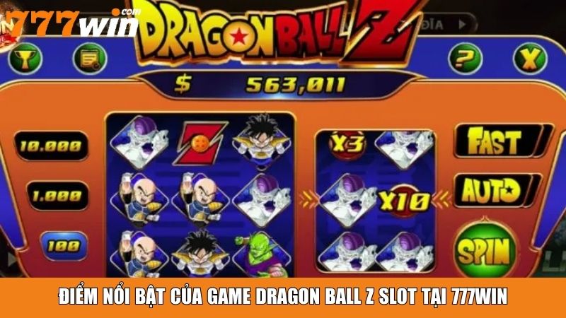 Điểm nổi bật của game Dragon Ball Z slot tại 777win